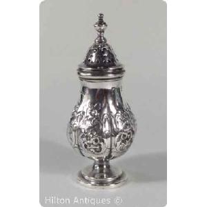 English STG silver Pepper Pot London 1845 Image