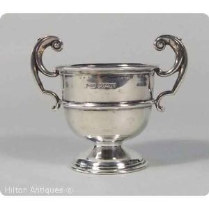 English STG silver Salt or Egg Holder Sheff 1912 Image