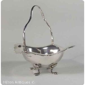 English STG silver Bon Bon Dish W and H Birm 1907 Image