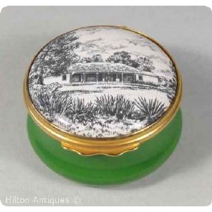 Halcyon Days Enamel Box AU Historic LTD ed 1970s 1 Image