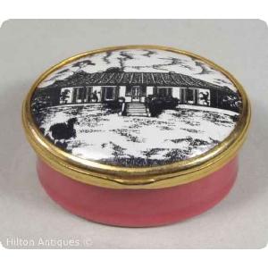 Halcyon Days Enamel Box AU Historic LTD ed 1970s 4 Image