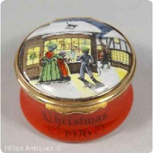 Halcyon Days Enamel Box Christmas 1976 Image