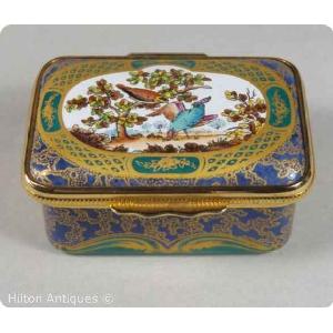 Halcyon Days Enamel Box Sevres Pot Purri 5.1cm Image