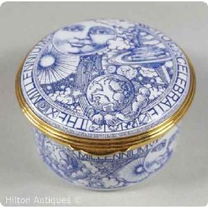 Spode Enamel Box 2000 Millennium Celebration 5.8cm Image