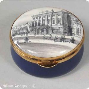 Staffordshire Enamel Box Bank of England 6.2cm Image