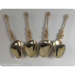 Antique Dutch solid silver GLT Apostle spoons x 4 Image