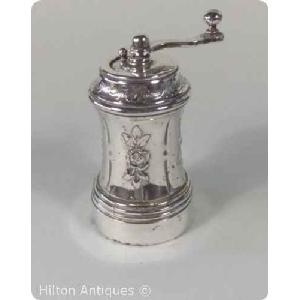 Continental vintage 800 silver Pepper mill Grinder Image