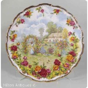 Royal Albert Country Roses display plate 1986 21cm Image